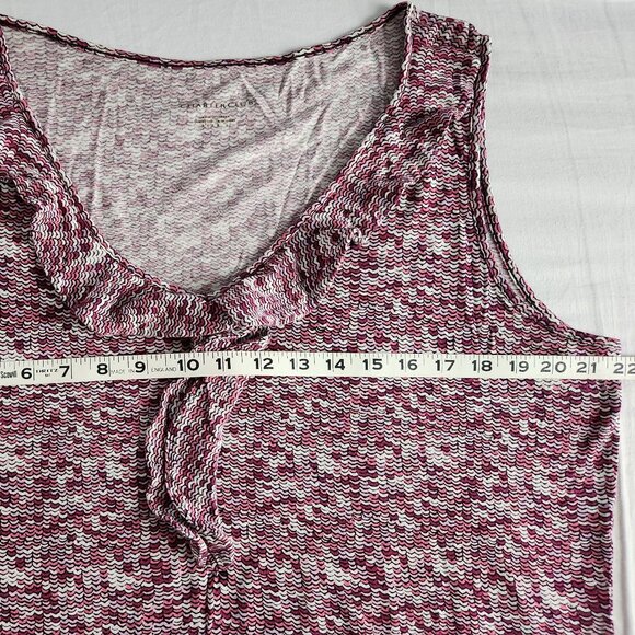 Charter Club Tank XL Pink  and Black - Picture 3 of 7